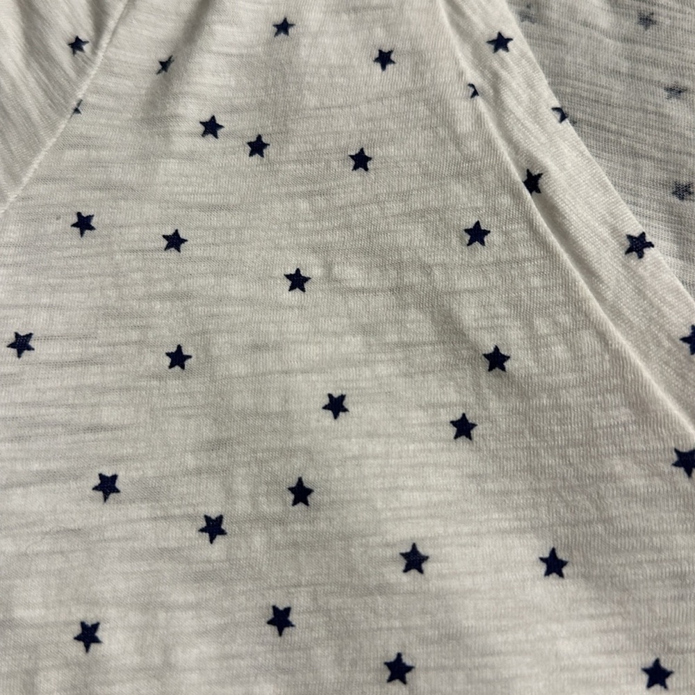 White shirt with blue stars. - Picture 2 of 2